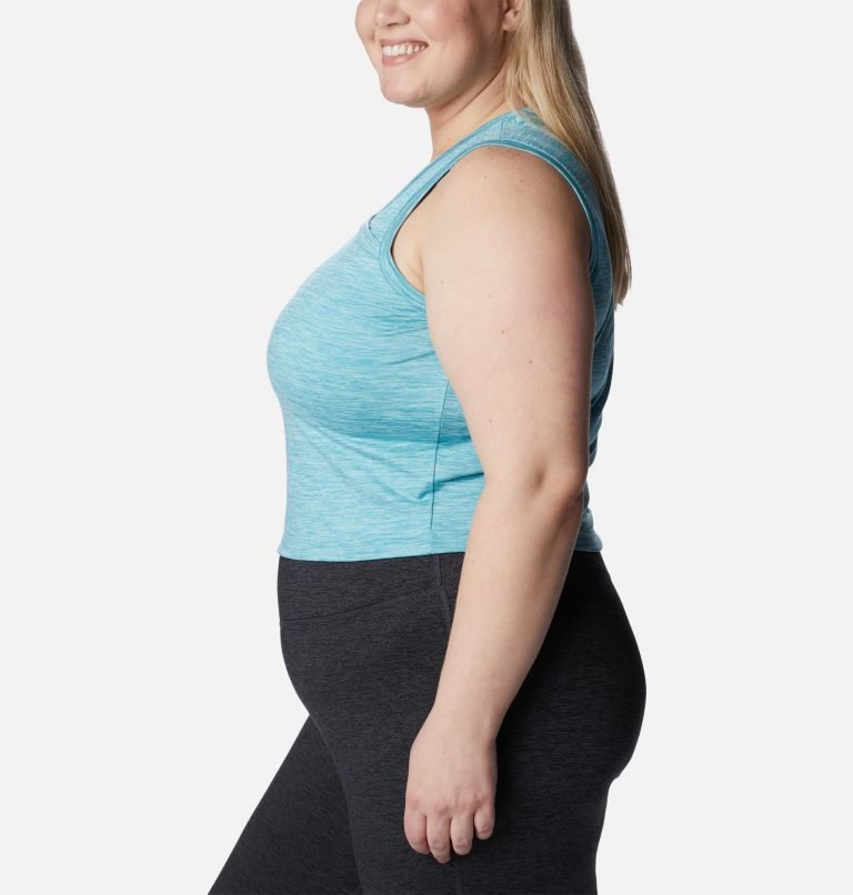 Women's Columbia Weekend Adventure Tanks Turquoise | Plus Size CA-IC14L